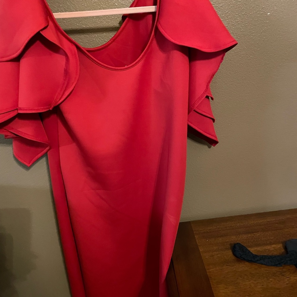 Red Midi with Butterfly Wings